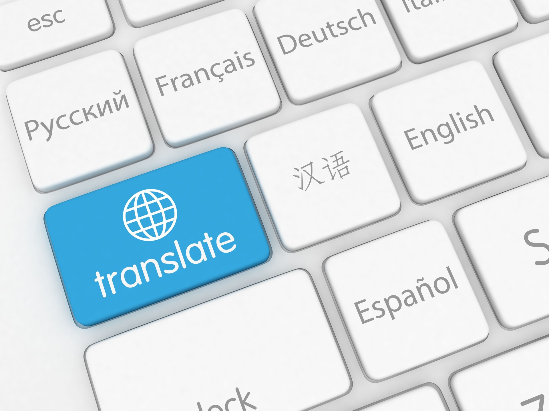 Translate learn language internet online application keyboard